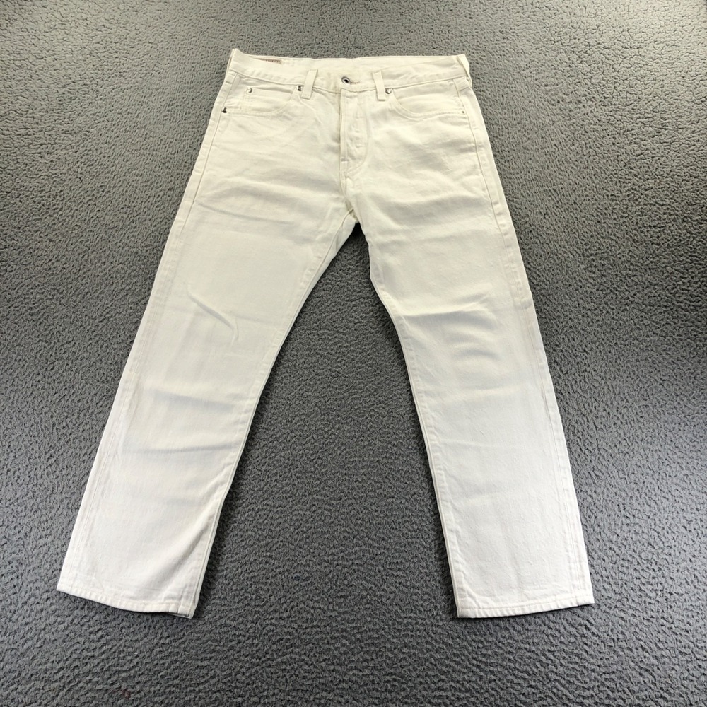 Wallace & Barnes Jeans Mens 29x26 White Japanese Selvedge Denim Made In USA